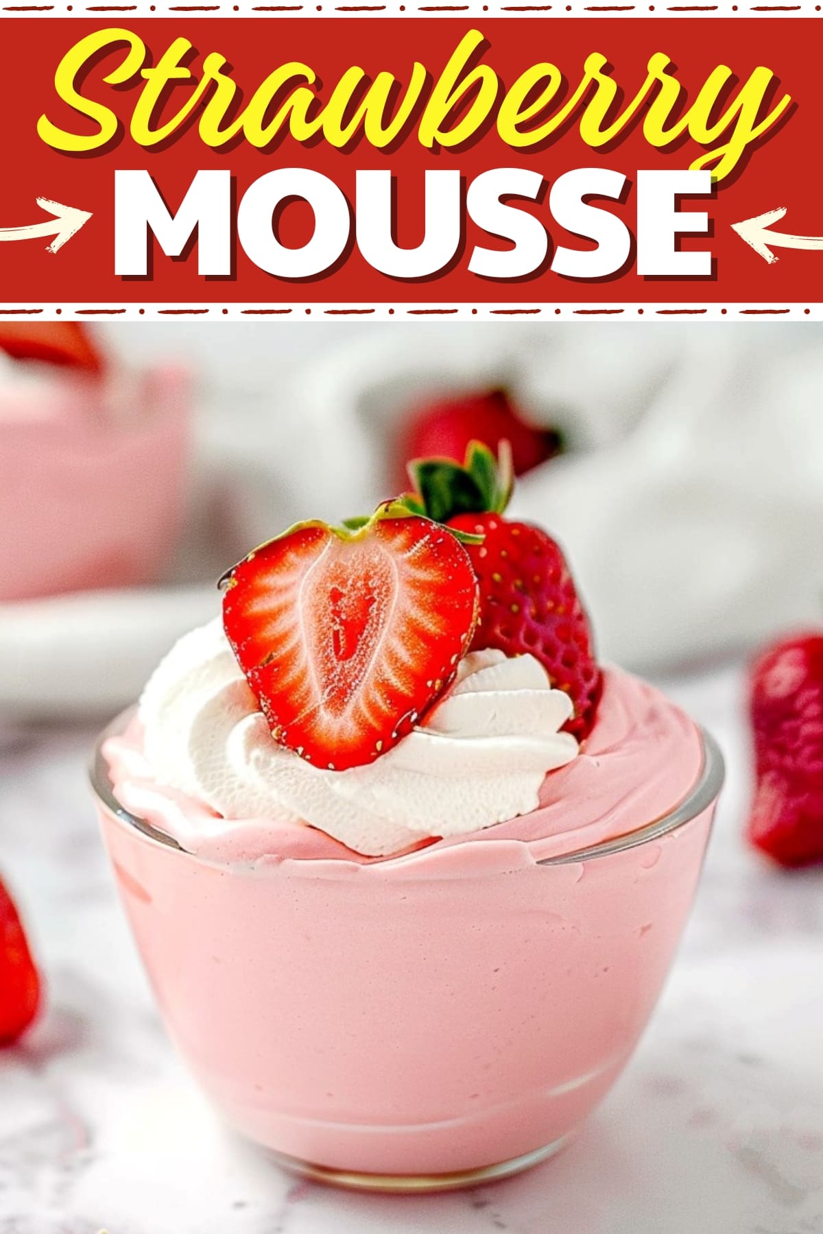 Fresh Strawberry Mousse (Easy Recipe)