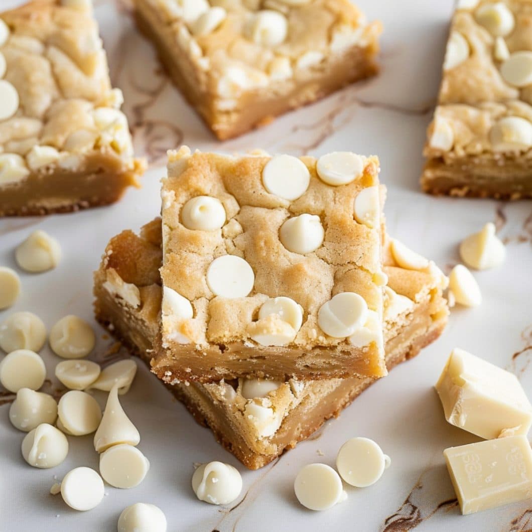 Choco White Rondies White Chocolate Blondies - Insanely Good