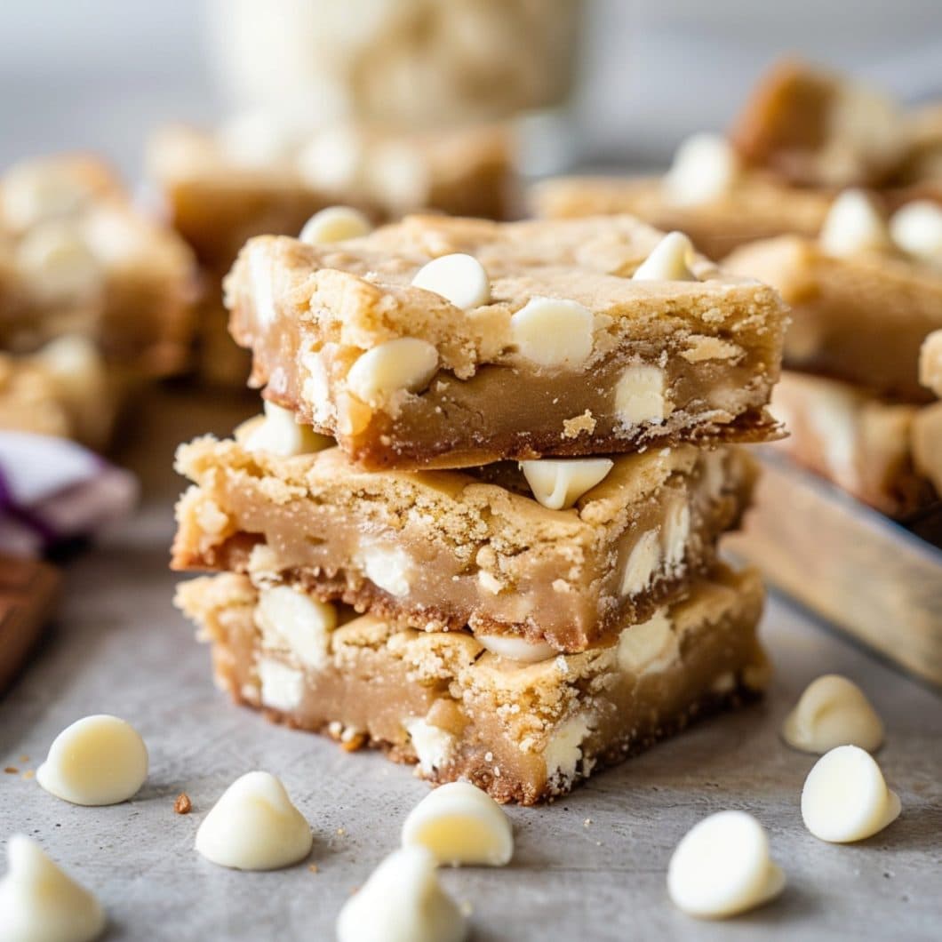 Choco White Rondies White Chocolate Blondies - Insanely Good