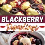 Blackberry dumplings.