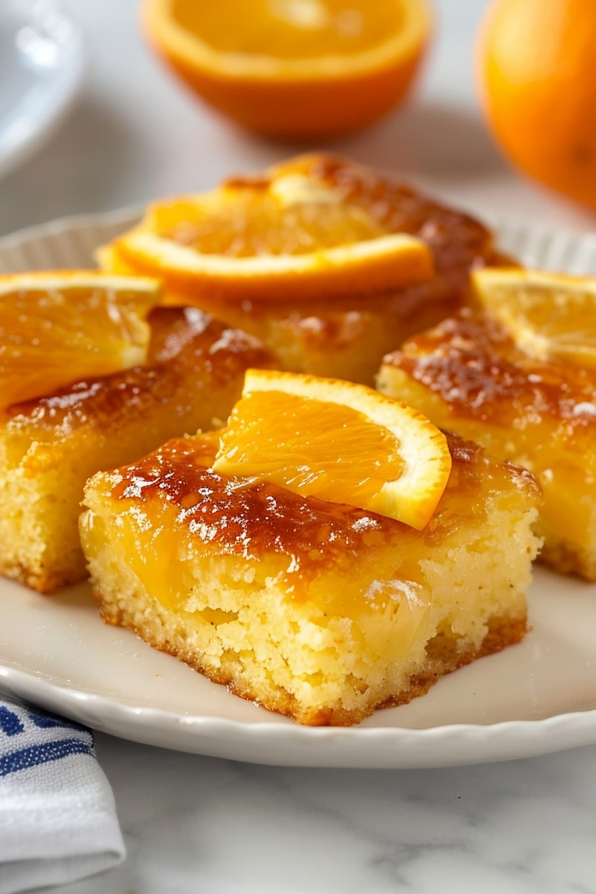 Homemade Greek orange cake with phyllo dough, bursting with tangy citrus flavor and hints of sweetness