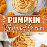 Pumpkin whipped cream.