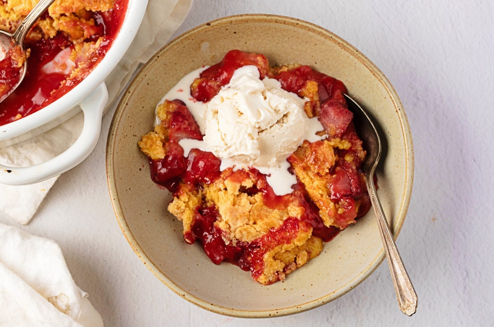 Strawberry Dump Cake