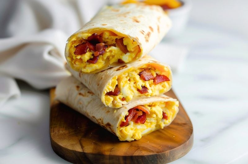 Bacon and Egg Breakfast Wrap