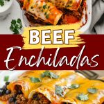 Beef enchiladas.