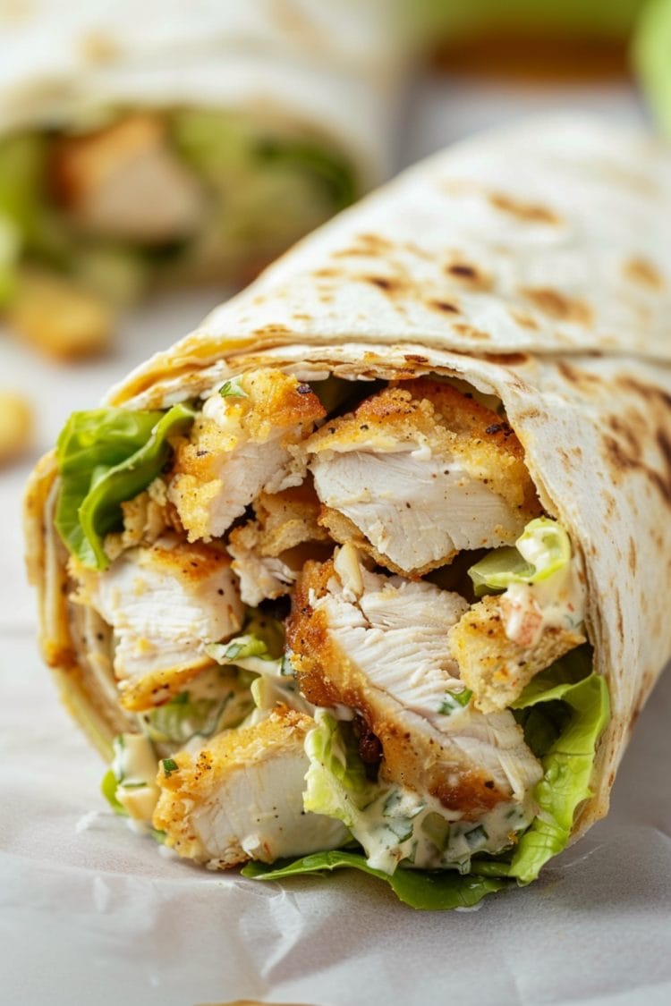 Chicken Caesar Wrap Insanely Good