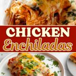 Chicken enchiladas.