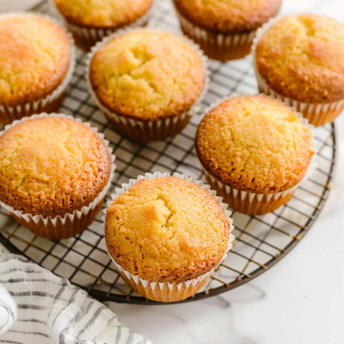 Flavorful cornbread muffins, infused with the warm, rich flavor of honey for a delightful twist on a classic recipe