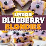 Lemon blueberry blondies.