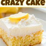 Lemon crazy cake.