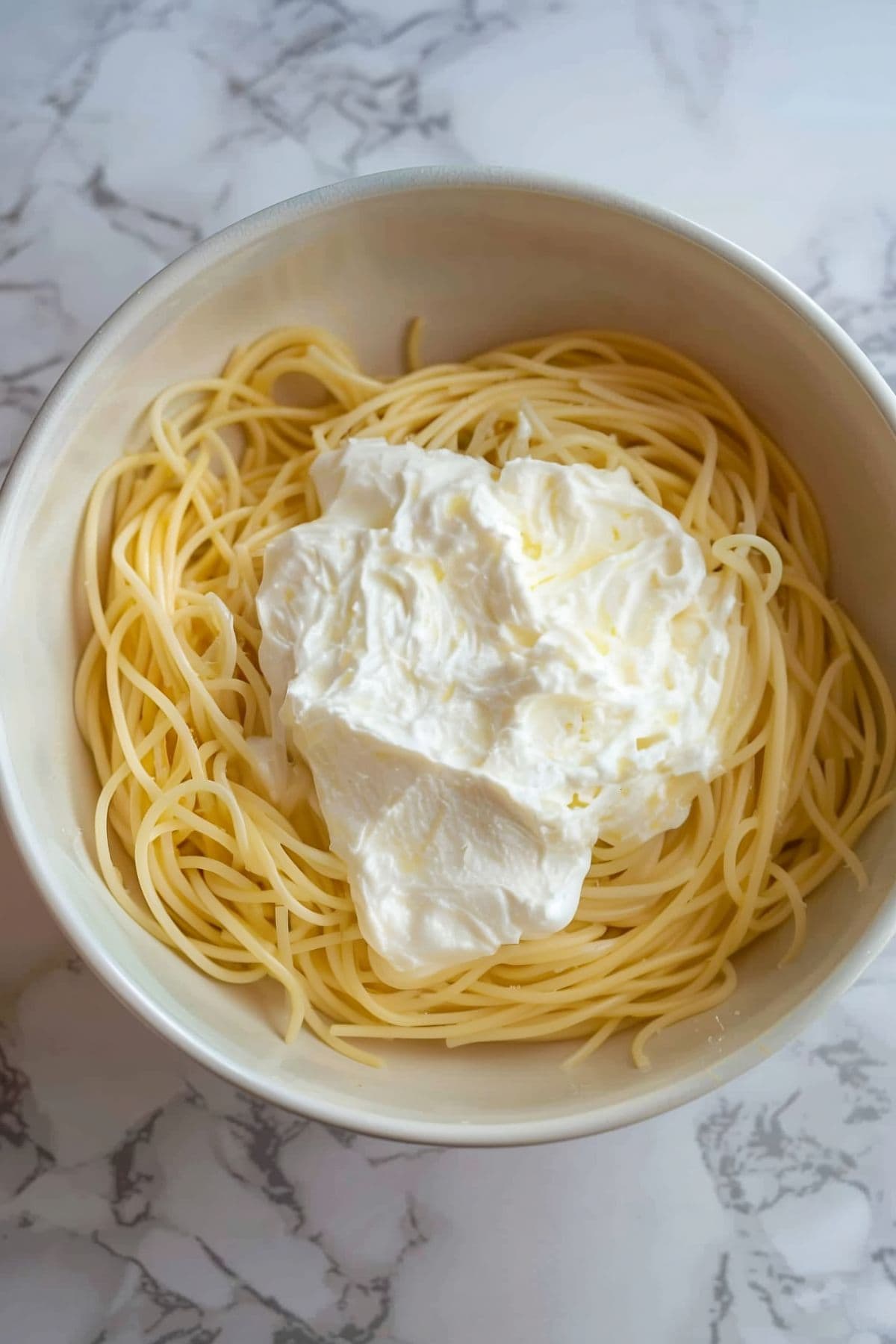 Baked Cream Cheese Spaghetti - Insanely Good