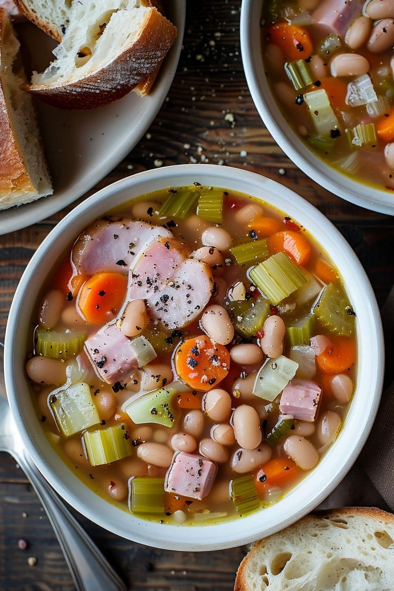 Old-Fashioned Ham and Bean Soup - Insanely Good
