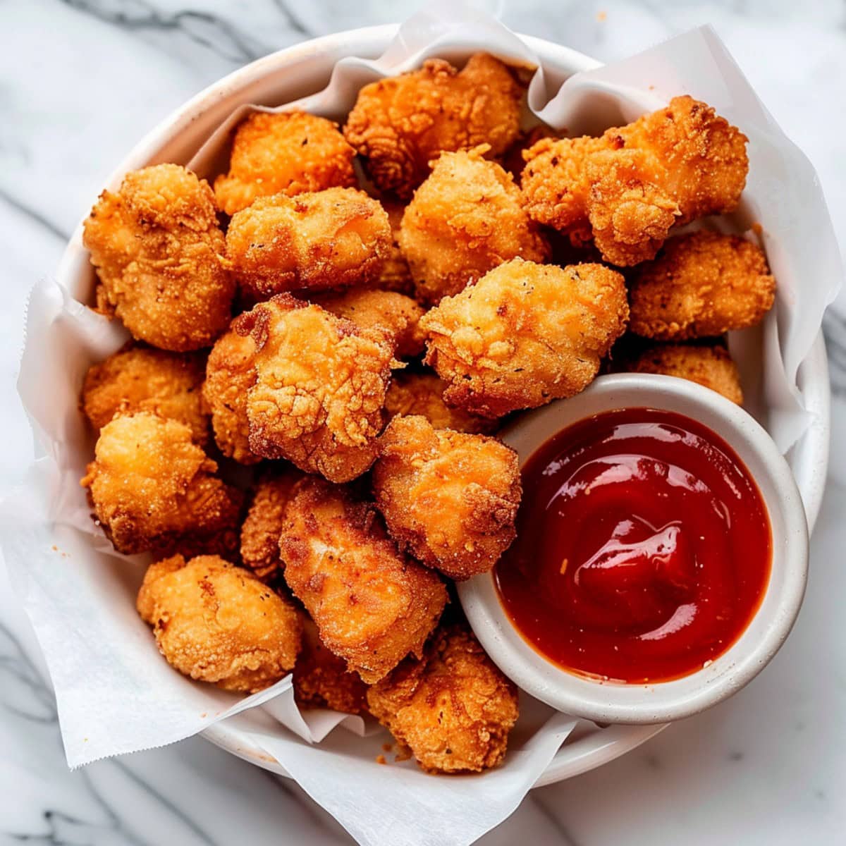 Crispy and delicious popcorn chicken, perfect for snacking
