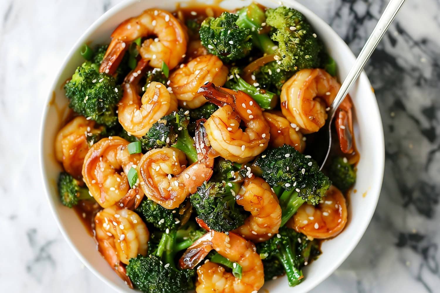 Classic shrimp and broccoli stir-fry, a quick and easy weeknight dinner that's packed with protein and veggies
