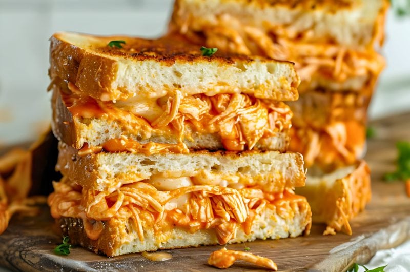 Buffalo Chicken Grilled Cheese Sandwich