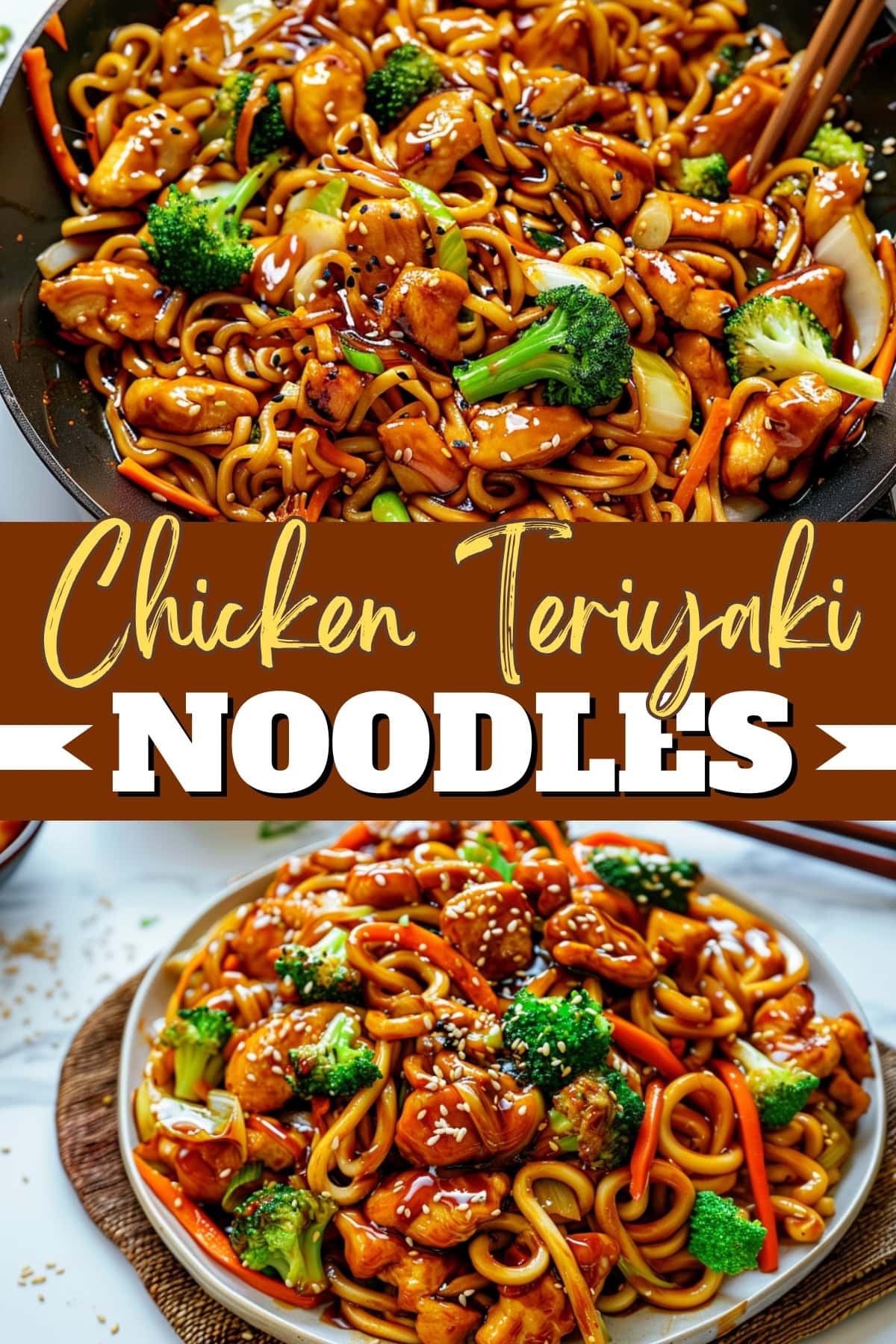 Chicken Teriyaki Noodles - Insanely Good