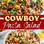Cowboy pasta salad.