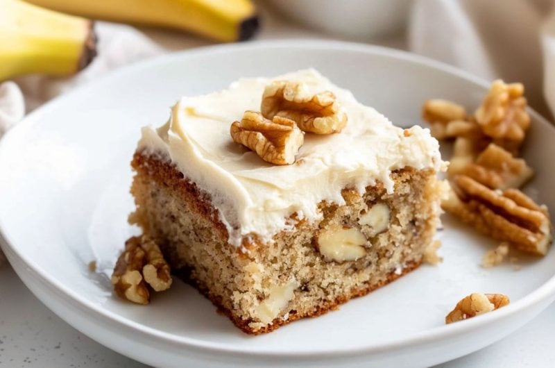 Banana Bread Bars with Brown Butter Frosting