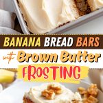 Banana Bread Bars with Brown Butter Frosting