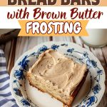 Banana Bread Bars With Brown Butter Frosting