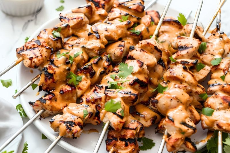 Chicken Satay with Peanut Sauce