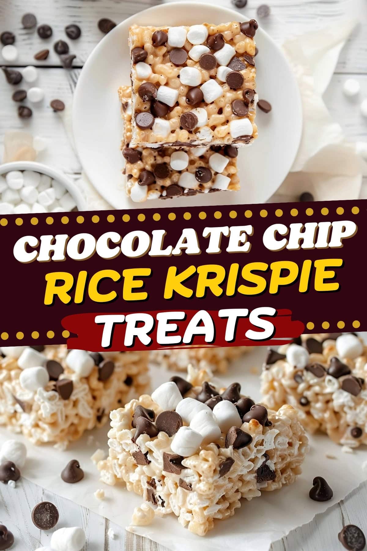 Chocolate Chip Rice Krispie Treats - Insanely Good