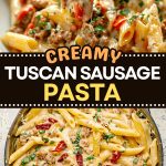 Creamy Tuscan Sausage Pasta