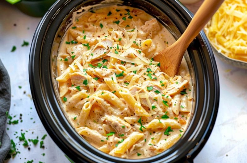 Crockpot Olive Garden Chicken Pasta