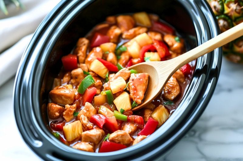 Crockpot Sweet and Sour Chicken