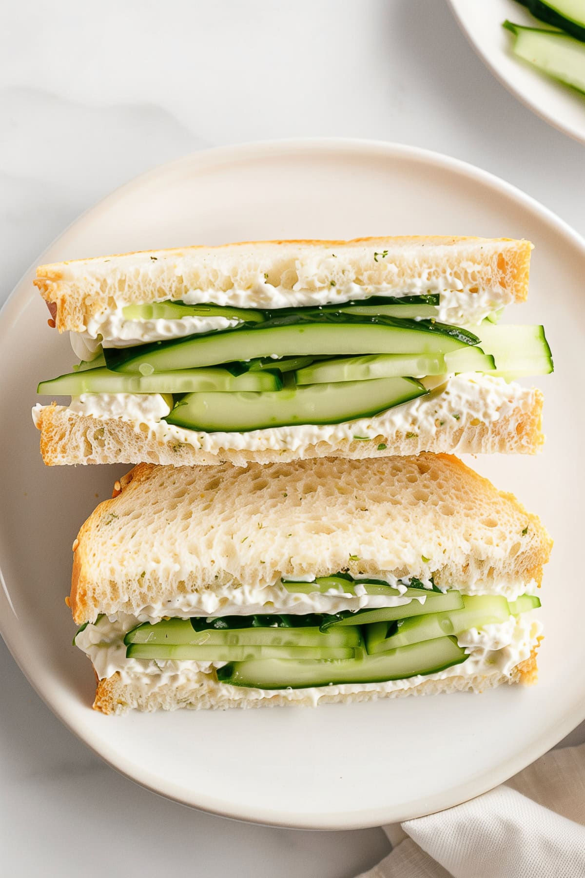 Cucumber Sandwiches with Herbed Cream Cheese