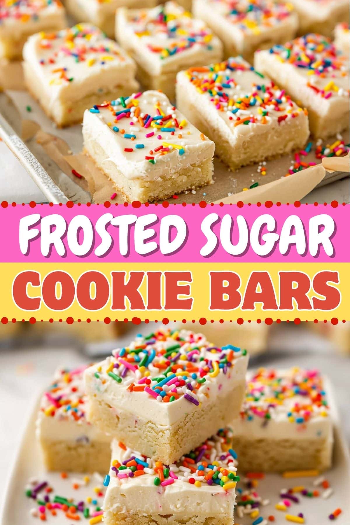 Frosted Sugar Cookie Bars - Insanely Good