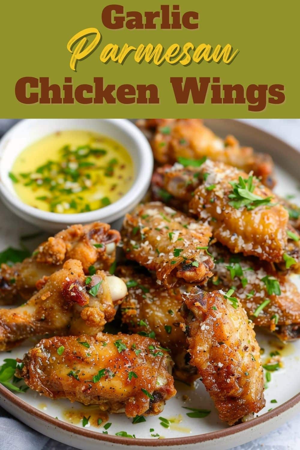 Garlic Parmesan Chicken Wings - Insanely Good