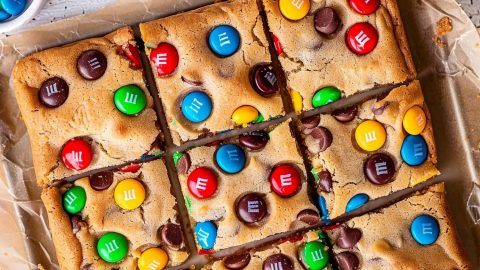 M&M Cookie Bars