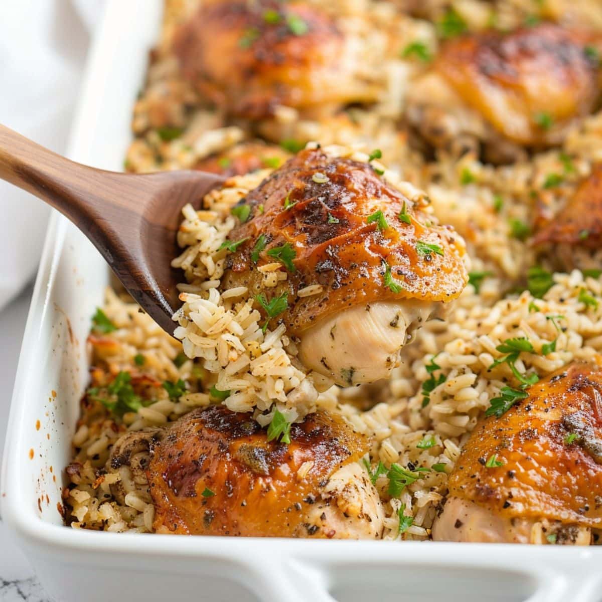 Oven-Baked Chicken and Rice - Insanely Good