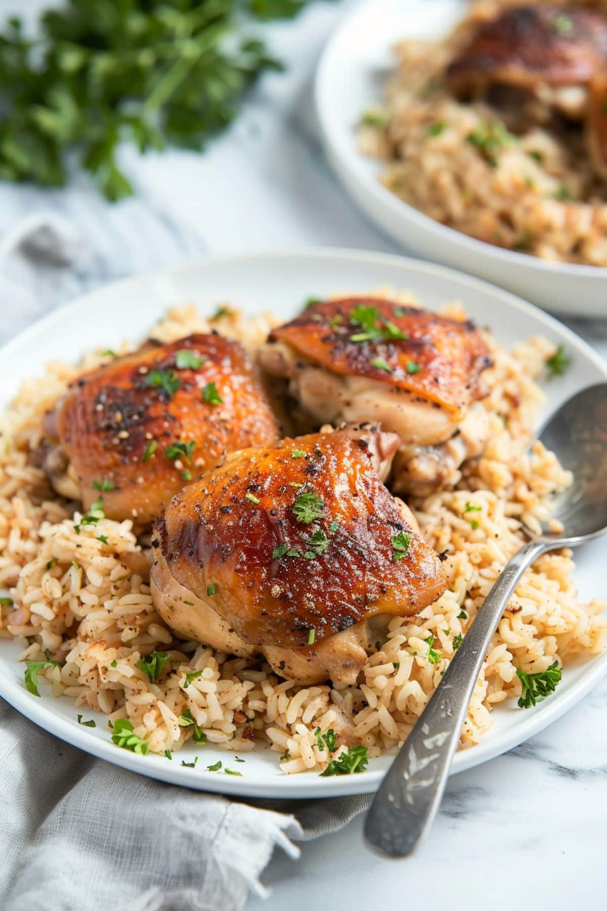 Oven-Baked Chicken and Rice - Insanely Good