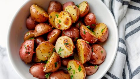 Hearty ranch potatoes with a crispy, seasoned coating.