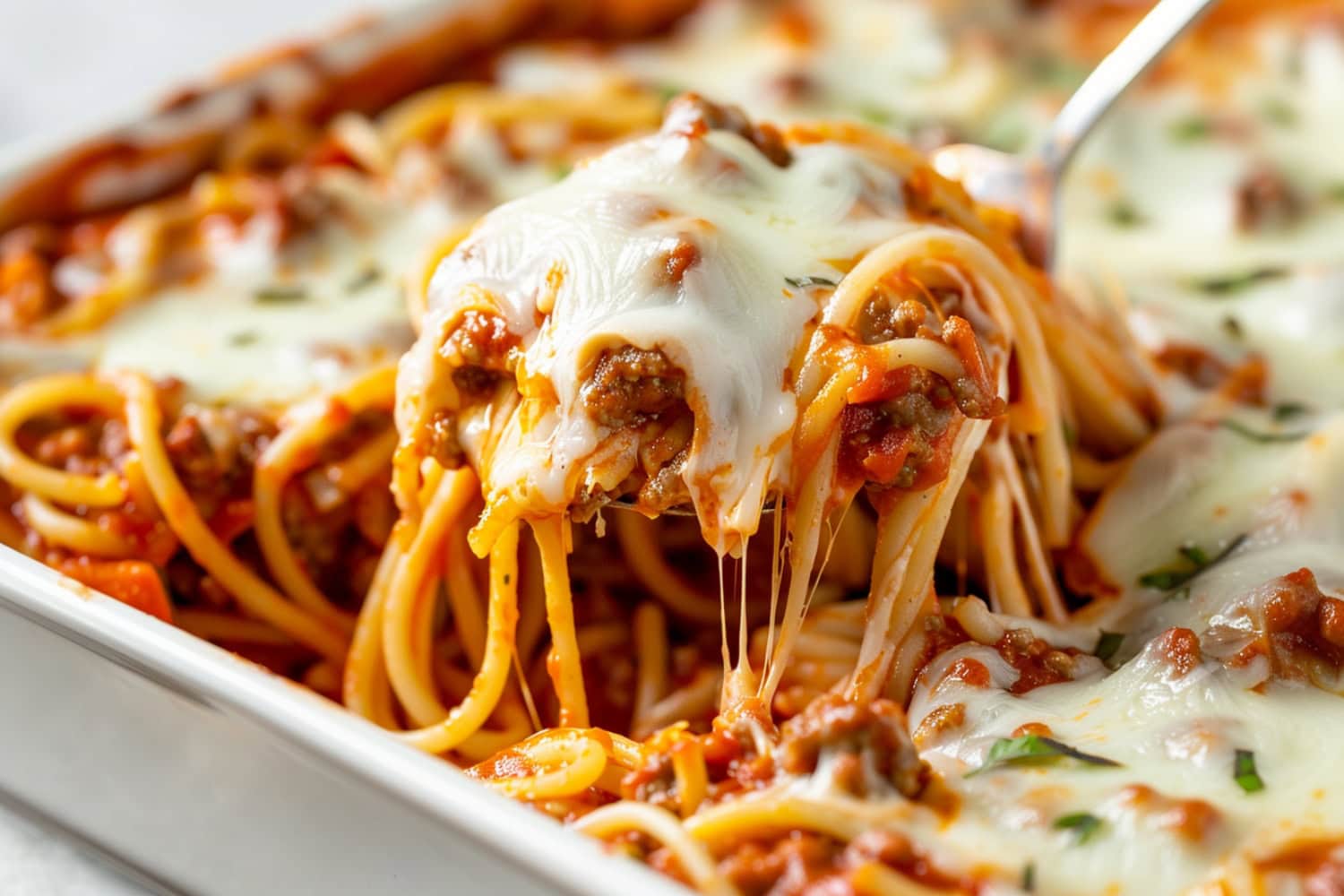 Homemade TikTok spaghetti, showcasing a perfect blend of creamy sauce and tender pasta.