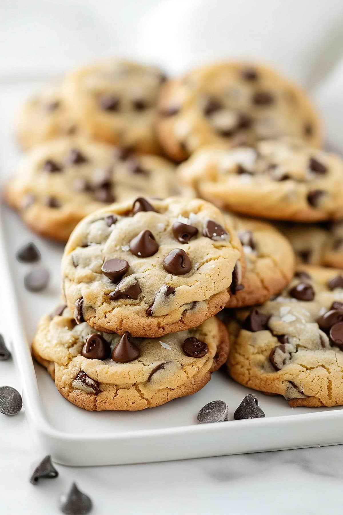 Delicious soft and chewy cookies packed with ripe bananas and chocolate chips.