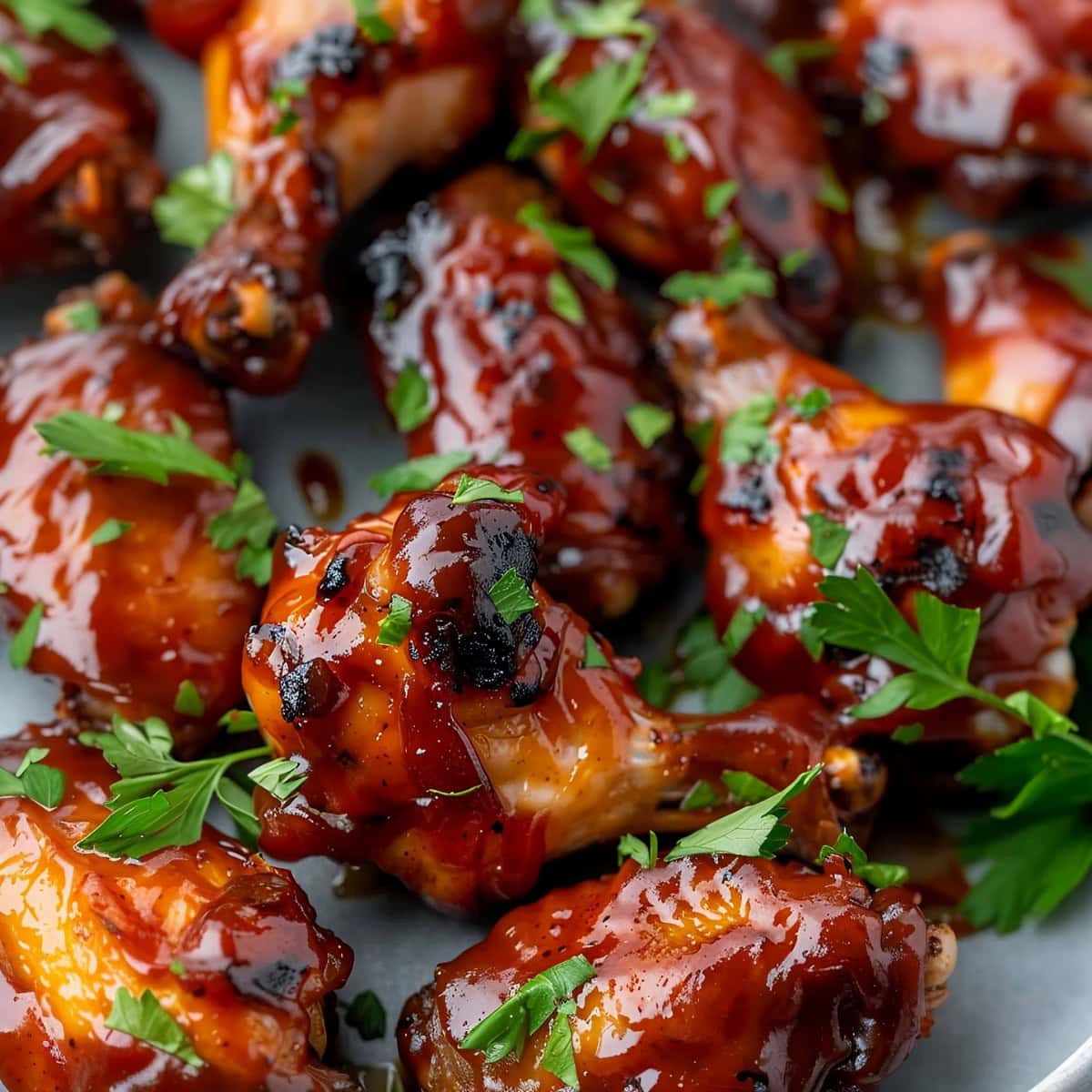 BBQ Chicken Wings, Close-Up