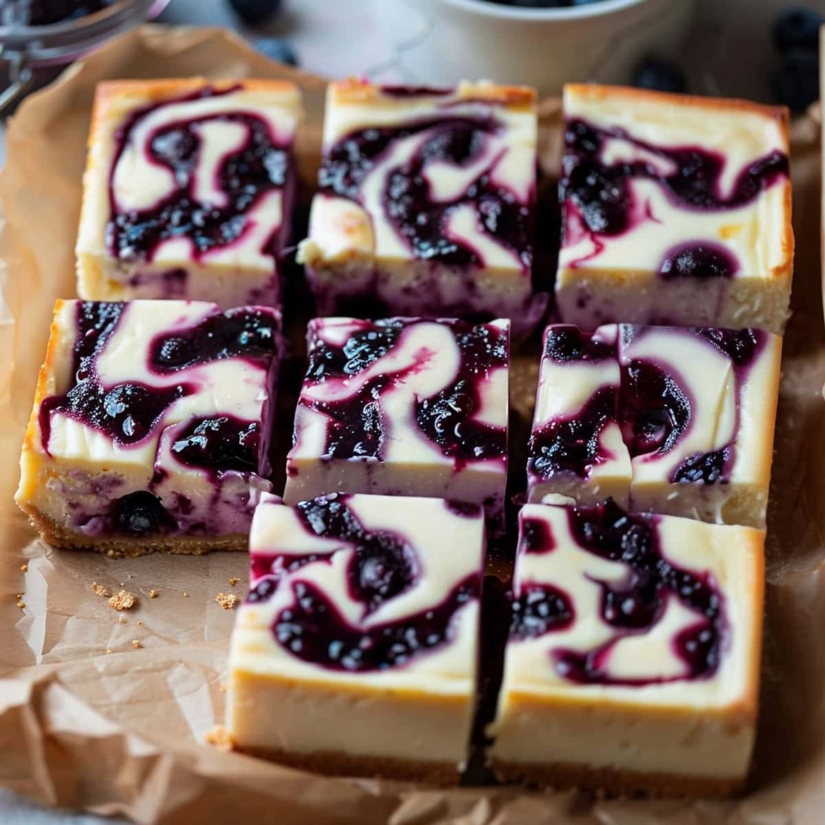 Blueberry Cheesecake Bars