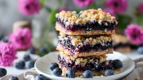 Blueberry Crumble Bars
