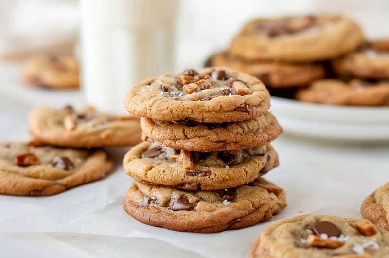 Brown Butter Toffee Chocolate Chip Cookies