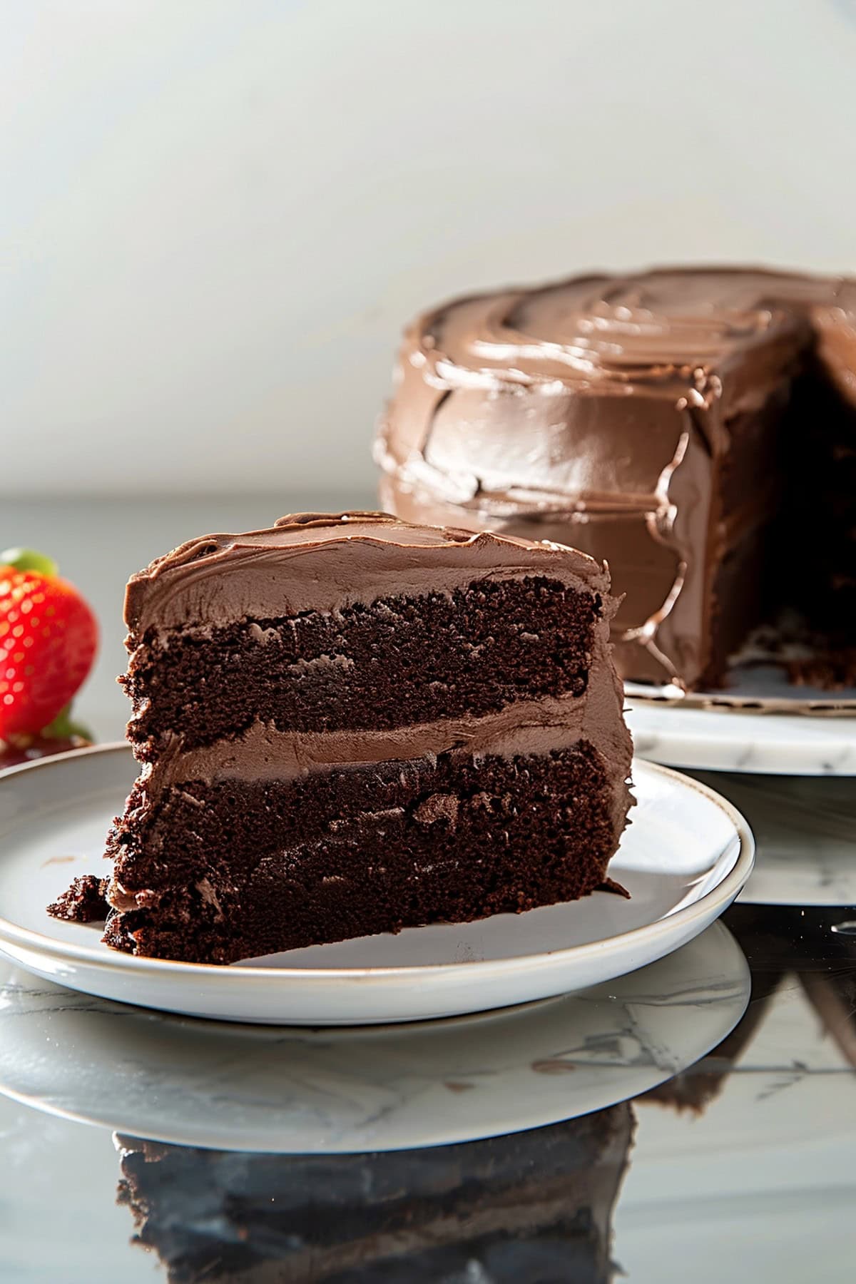 Sweet Homemade Chocolate Mayonnaise Cake