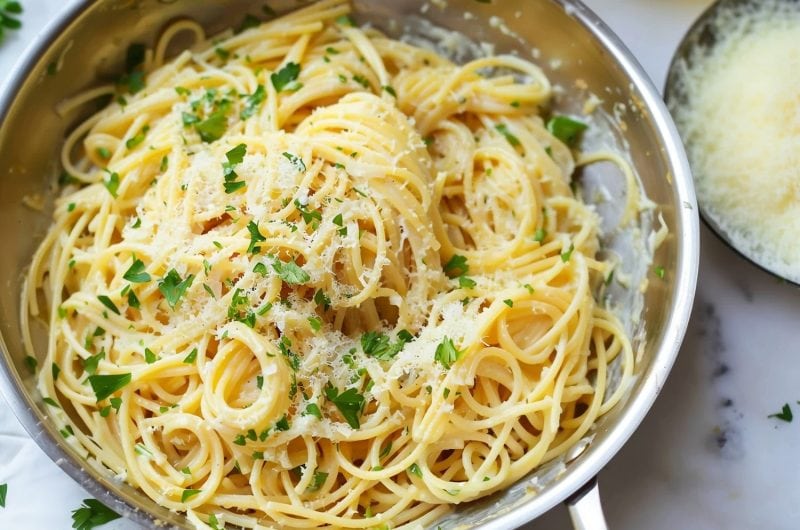 Garlic Parmesan Pasta - Insanely Good