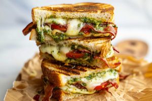 Pesto Grilled Cheese Sandwich