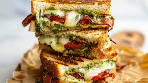 Pesto Grilled Cheese Sandwich