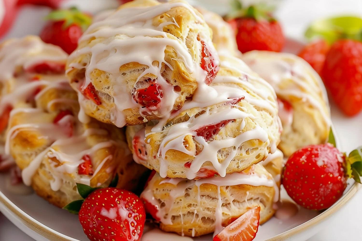 Strawberry Biscuits