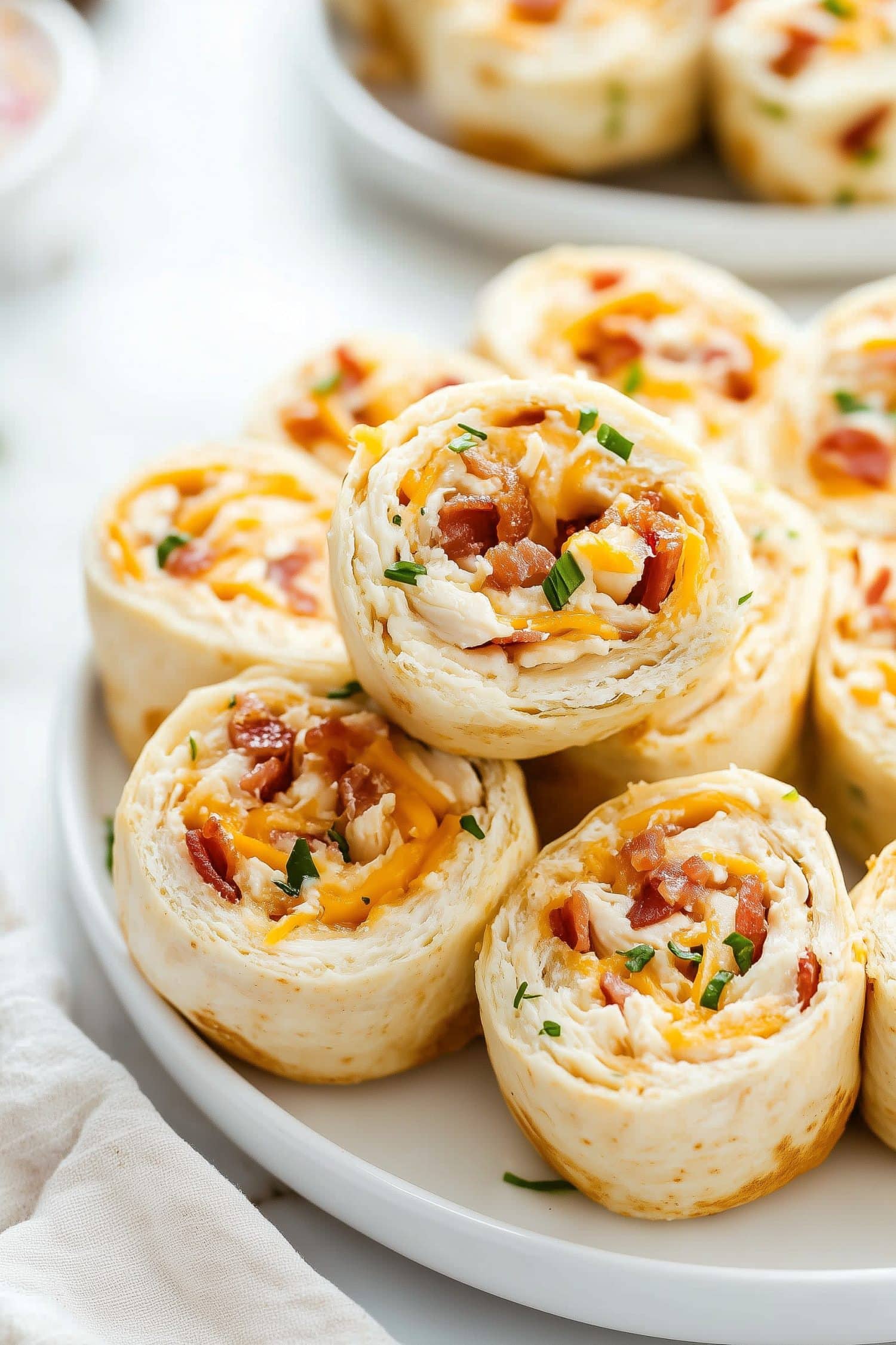 Chicken Bacon Ranch Pinwheels - Insanely Good