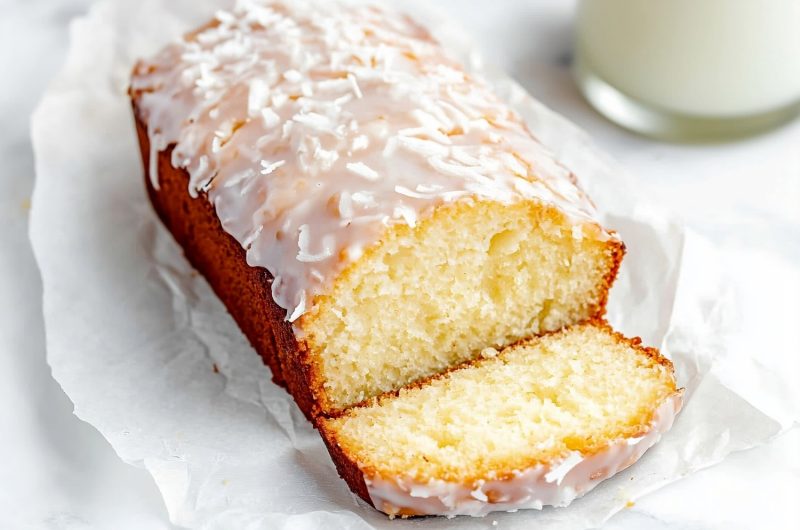 Coconut Bread with Glaze