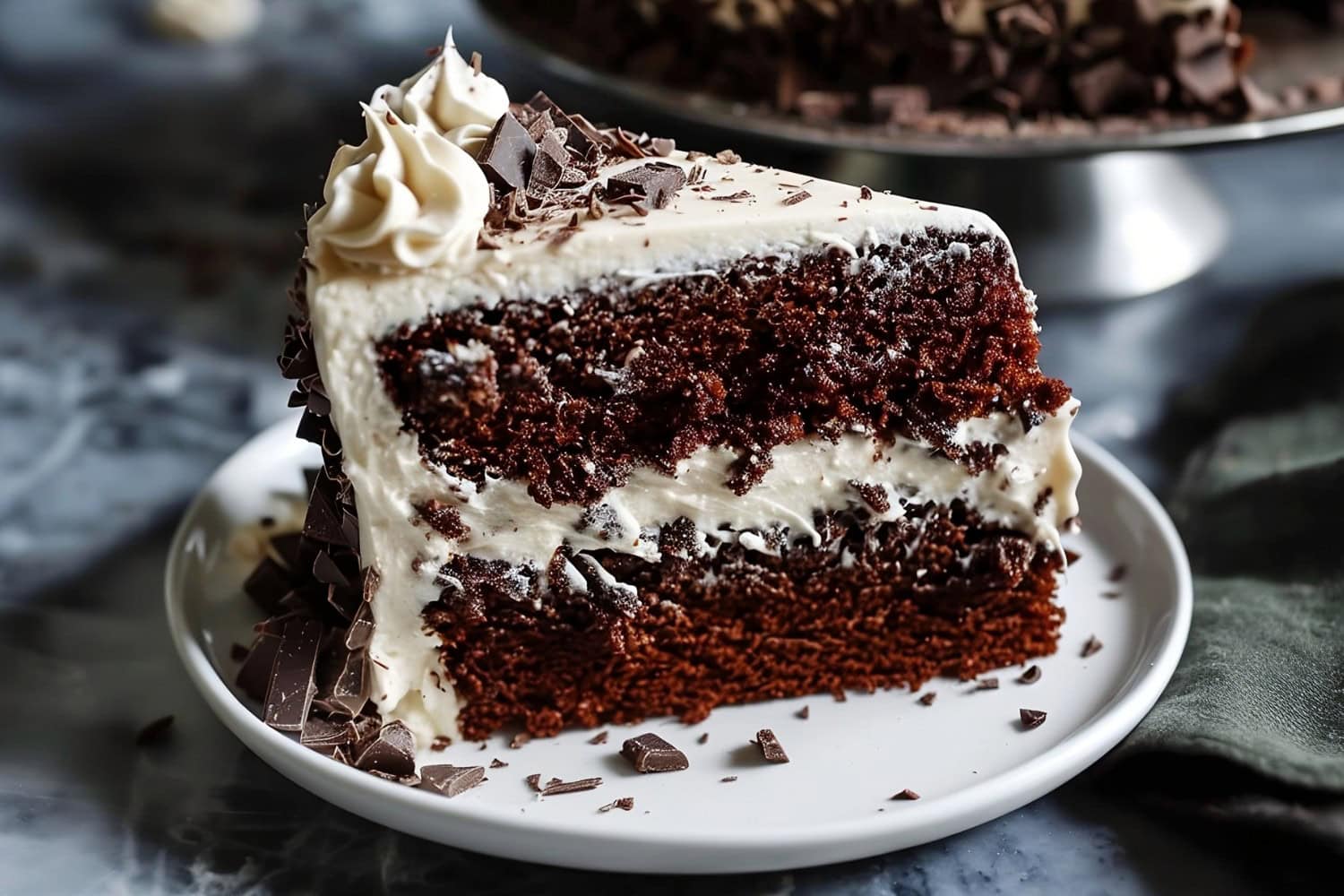 Moist and indulgent Hershey bar cake with layers of chocolate goodness.